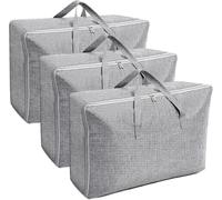Sac de rangement - Coffret de 3 pièces - Grand - 105 l + 84 l + 70 l. Boîtes de rangement pliables pour sous le lit - Boîtes de rangement avec poignée