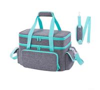 Sac de rangement de couture efficace avec poches amovibles, poche zippée sur le dessus et cloisons réglables pour un arrangement flexible