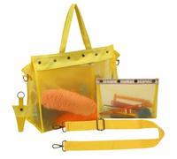 Sac de Rangement de Laine Grande Capacité Poche en Maille Transparente et | Sac Fourre-Tout pour Aiguilles à Tricoter Pour , Intérieur, Maison, École, Petite Amie, Épouse, Amie,