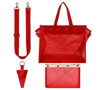 Sac de Rangement de Laine Grande Capacité Poche en Maille Transparente et | Sac Fourre-Tout Tricot pour Maison Extérieur École Femme Amie Épouse