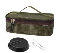Sac de rangement des ustensiles | Piste de couteaux de camping de 11,42 pouces | Organisateur d'ustensiles de camping | Conception en maille respirante à fermeture éclair légère pour les voyages Utili