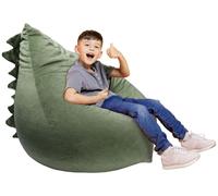 Sac de rangement dinosaure, dimensions 80 x 76 x 63 cm, couleur verte