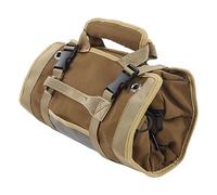 Sac de Rangement d'Outils, Sac à Outils Enroulable à Trois Compartiments, Résistance à la Déchirure en Tissu Oxford Double Couche pour Kits de Réparation pour électricien (Kaki)