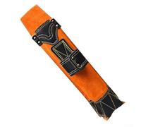 Sac de rangement en cuir de vachette orange avec design ignifuge pour un rangement sécurisé des outils et un transport de ceinture portable en atelier