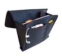 Sac de rangement en feutre pour lit / canapé Gris foncé