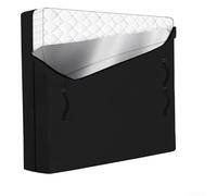 Sac de rangement imperméable pour matelas en tissu Oxford 210D avec poignées renforcées pour le déménagement et la protection contre la poussière, bleu, grande taille (208 x 40,6 x 200,6 cm, noir)