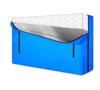Sac de rangement imperméable pour matelas en tissu Oxford 210D avec revêtement argenté avec poignées renforcées pour le déplacement et la protection contre la poussière, bleu, grande taille (196 x 38