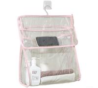 Sac de rangement mural transparent étanche avec matériau PE, organiseur de salle de bain multifonction pour sous-vêtements, articles de toilette et cosmétiques, pochette murale peu encombrante avec (I