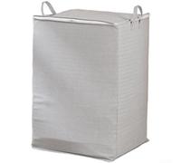 Sac de rangement pliable en non tissé, grand organiseur de placard pour couettes, vêtements et jouets, bac de rangement sous le lit résistant à l'humidité (V)