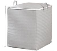 Sac de rangement pliable en non tissé, grand organiseur de placard pour couettes, vêtements et jouets, bac de rangement sous le lit résistant à l'humidité (T)