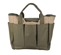 Sac de Rangement Portable Multifonctionnel Robuste et Durable pour l'organisation des Outils de Jardin pour Les travaux de Jardin Tissu Oxford Vert Kaki 34,3 x 17,2 x 30,5 cm