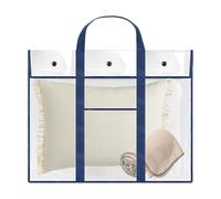 Sac de rangement pour affiches-mallette en PVC/organisateur de fichiers, sac d'affiches transparent et étanche de 31.5x25.59 pouces | Support de tableau d'affichage en PVC, rangement avec poignée