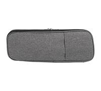 Sac de Rangement pour Aiguilles à Tricoter, Pochette pour Crochet, Élégant en Tissu Oxford 600D Gris, pour Loisirs Créatifs