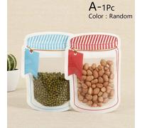 Sac De Rangement Pour Aliments, Bouteilles De Maçon, Pot De Stockage De Noix Biscuits, Pot De Stockage À Fermeture Éclair, Pot De Maçon À Fermeture Éclair, Bouteilles De Stockage D'aliments