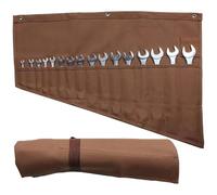 Sac De Rangement Pour Clés - Matériau En Toile Lourde, Rouleau À Outils | Compact, Pochette De Rangement Renforcée, Organisateur D'atelier Portable | Idéal Pour Les Mécaniciens Électriciens Plombiers