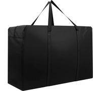 Sac de rangement pour coussins de jardin – tissu Oxford 600D – avec poignée de transport – 72 x 43 x 28 cm – noir – 87 litres