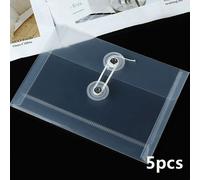 Sac De Rangement Pour Dossiers A6, Sac De Papier De Test Tridimensionnel Transparent Planificateur Avec Mini Sac De Papier De Test Sac De Données Étanche 20 Pièces