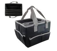 Sac de rangement pour fournitures d'art - Tissu Oxford 33 x 25,5 x 25,5 cm | Sac de rangement pour scrapbooking | Organisateur d'art et d'artisanat | Organisateur polyvalent pour le rangement d'art