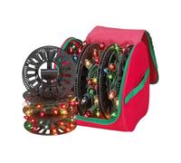 Sac De Rangement Pour Guirlandes Lumineuses De Noël - Rangement Guirlandes Noël Tissu Oxford, Indéchirable Étanches Organisateur De Décoration DeNoël PourGuirlandes Pour Fils Électriques