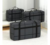 Sac de rangement pour linge de taille moyenne 40 L - Organiseur de vêtements imperméable et durable, noir