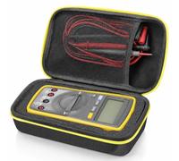 Sac de rangement pour multimètre compatible avec Fluke 101/115/117/15B+/17B | Étui rigide en EVA avec poche filet et insert en mousse, boîte de protection portable compatible avec Fluke179/87V/88