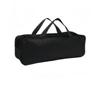 Sac de rangement pour outils de barbecue pour accessoires de barbecue en tissu Oxford 600D de qualité supérieure imperméable avec compartiments, transport portable pour ensemble de grillades, noir (43
