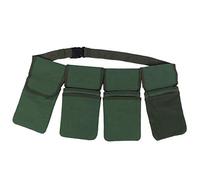 Sac de Rangement pour Outils de Jardin, Pochette Suspendue à 4 Poches, Organisateur de Fournitures de Jardinage, Pochette de Ceinture à Outils en Toile Robuste pour Le Travail de