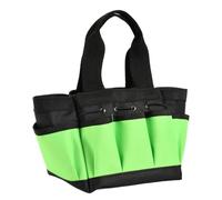Sac de rangement pour outils de jardin - Sac de transport - Organiseur d'outils de jardin avec poches - Gadget haute performance - Sac de rangement en plein air - Robuste et étanche, vert, Voir