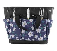 Sac de rangement pour outils de jardinage avec imprimé floral, sac de rangement Oxford 600D, multi-poches pour équipement de plantation en extérieur, accessoire de jardinage léger (A)