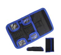 Sac de rangement pour perceuse, étui de rangement en tissu Oxford avec fermeture éclair, pochette à outils portable pour 24/30/55 embouts, pour poignée de transport pour charpentiers bricolage (pour