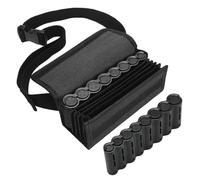 Sac de Rangement pour pièces de Monnaie, trieur Multi-Poches, Ceinture de Transport, Tissu, Sangle réglable, Noir, Parfait pour serveurs, vendeurs, barmen, événements, 1 lot