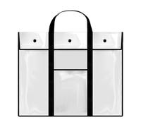 Sac de Rangement pour Tableau - Grand Portƒolio d’Art en PVC, Sac Transparent pour Œuvres d’Art et Tableau Blanc, Étui Portable pourr Affiches, Dessins et Dossiers, Solution de Rangement Artistique Lé