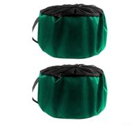 Sac de rangement pour tuyau d'arrosage pour bobines et supports, matériau 600D résistant à l'humidité avec couvercle en maille à flux d'air, organiseur facile à transporter pour tuyaux de 30 mètres et