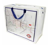 Sac de rangement Rex London Tfl Plan MÃ©tro Blanc 58x28x48 cm