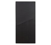 Sac de rangement simple en cuir PU pour couverts de restaurant, fourchette, couteau, ustensiles de camping, baguettes, barbecue (3 poches, noir)