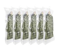 Sac de Rangement sous vide 6 Pièces, 110x70cm Sac Sous vide Vetement, Housse de Rangement Sous Vide pour vêtements, costumes, robes, manteaux ou vestes, transparents et réutilisables
