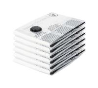 Sac de Rangement Sous Vide 6PCS,Sac sous vide Vetement Aspirateur,Compression Housse Aspirable Rangement Réutilisable pour Literie, Vêtements, Couettes, Matelas,Tente et Voyages(60 * 40CM)