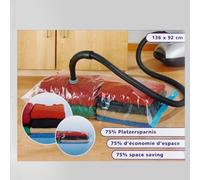 Wenko Sac de rangement sous-vide Vacuum Polyéthylène 90 x 135 cm Transparent – 75% de gain de place