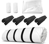 Sac de rangement sous vide pour matelas - 130 x 250 cm - Compression de 80 % - Polyester - Double fermeture éclair - Transparent
