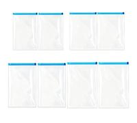 Sac de rangement sous vide vetement sans pompe 8 pieces voyage housse | Compression manuelle facile, gain de place optimal, protection contre l humidite, tailles variees, reutilisable