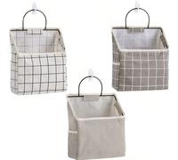 Sac de rangement suspendu portable avec crochet, poches en tissu multicouches, organisateur suspendu, pochette de rangement pour dortoir, maison, cuisine, chambre, salle de bain, bacs de rangement, bo