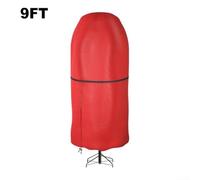 Sac de rangement vertical pour sapin de Noël jusqu'à 2,7 m, imperméable, Oxford 210D avec sangles réglables, pour rangement décoratif saisonnier (rouge, 2,7 m)