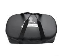 Sac de repos rectangulaire à fermeture éclair intégrale pour barbecue, ouverture à 270 degrés pour faciliter le chargement de la poitrine de porc épaule dinde (noir)