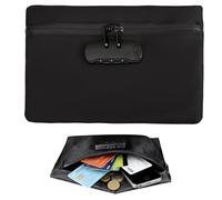 Sac de sécurité Anti-odeurs Coffre-Fort Portable Sac étanche avec Serrure Porte-Documents Portefeuille avec Serrure à Combinaison Tirelire boîte verrouillable pour Valeur (1)
