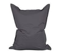 Lumaland Pouf géant de Luxe | Intérieur et extérieur XXL avec Housse Lavable | 140cm x 180cm | Grand Coussin d'assise | Sac intérieur Rechargeable incluant 380 litres de Billes EPS [Anthracite]