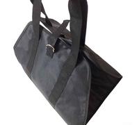 Sac de transport de bûches de bois de chauffage avec fermeture à boucle - Grand sac de transport en toile cirée de 101 x 47 cm - Pour le camping et la cheminée à la maison - Sac fourre-tout avec
