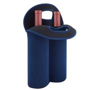Sac de transport isotherme pour deux bouteilles de vin, en néoprène, couleur bleue, dimensions 36 x 24 cm