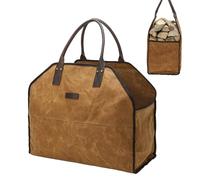 Sac de Transport pour Bois de Chauffage Robuste Grande Capacité Portable | Pochette Porte-Bûches pour Barbecues Camping Randonnée Pique-nique Vacances Jardinage Foyer Extérieur