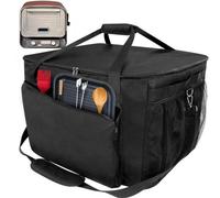 Sac de transport pour sac de barbecue, sac à dos imperméable pour barbecue, résistant aux UV, en tissu Oxford 600D, avec poches pour les accessoires de barbecue