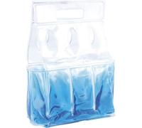 Sac de transport rafraîchissant - PEARL - Bleu - Gel - 6 compartiments - Idéal pour canettes et bouteilles